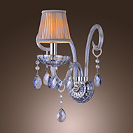 crystal led wall light lamp,led wall sconce arandela de cristal externa feature glass horn