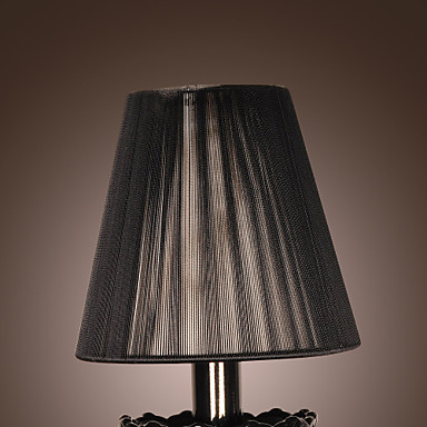 crystal led wall light lamp with fabric shade,led wall sconce arandela de cristal