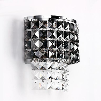 crystal led wall lights lamp with 1 light for home lighting wall sconce creative iron painting