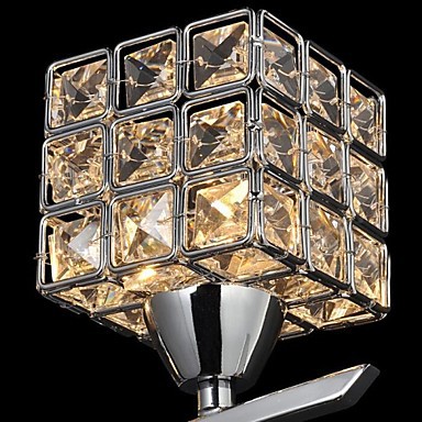 lustre,modern crystal led wall lamp light with 2 lights for bedroom wall sconce