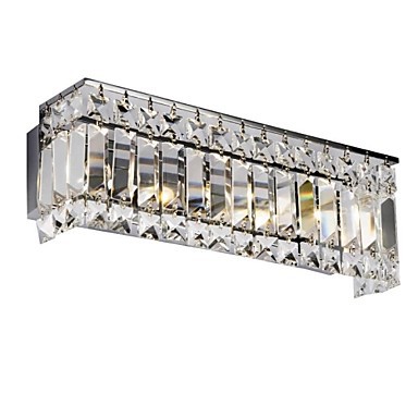 modern led crystal wall lamp light with 3 lights for bed living room wall sconce