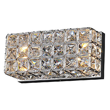 simple modern led wall light lamp crystal in electroplating process wall sconce arandela wandlamp