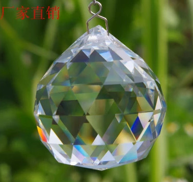 50pcs/lot k9 d40mm clear glass round ball crystal for chandelier or door curtain for home decoration