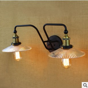 120w america rh loft style vintage wall lights for home glass lampshade ,vintage industrial lighting edison wall sconce