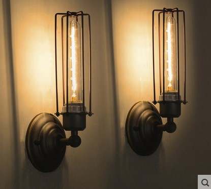 40w american style loft retro industrial vintage wall lamp for dinning room , edison wall sconce arandela