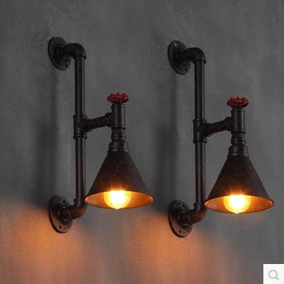 60w industrial pipe lamp vintage wall light for home in american retro loft style edison wall sconce fixtures