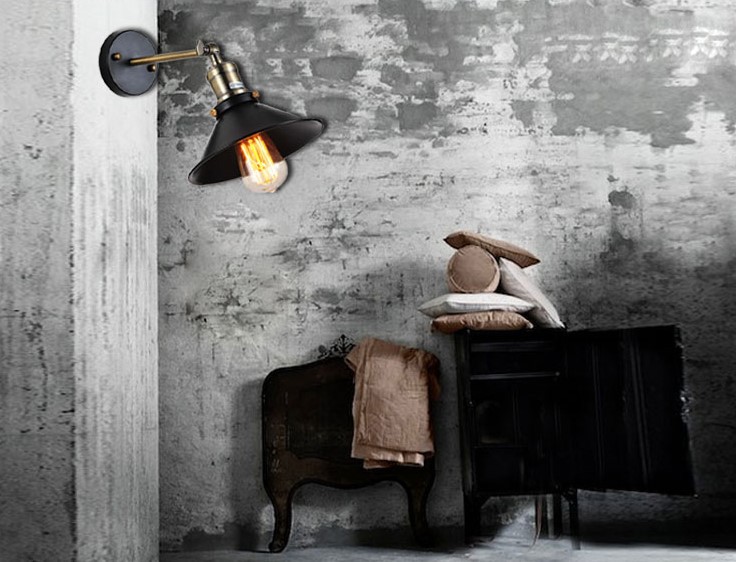 60w loft style retro lamp industrial vintage wall lights for home arandelas, edison wall sconce lampara pared