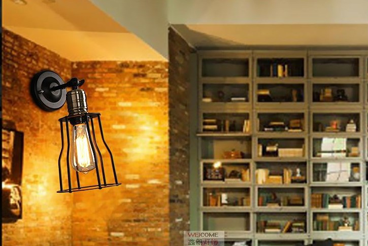 60w retro loft lamp edison vintage industrial lighting wall lamp lights, edison wall sconce arandela lamparas de pared