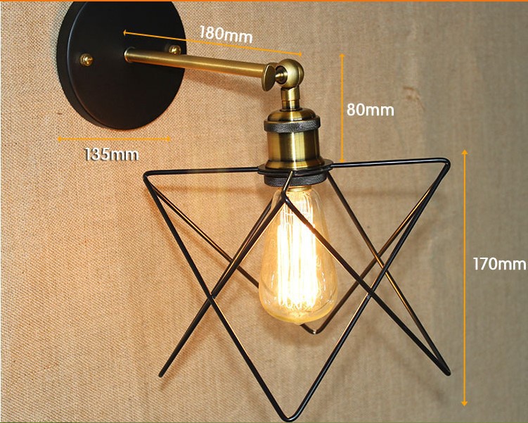 america retro loft style vintage wall light for home lighting industrial lamp edison wall sconce,wandlamp lampara pared