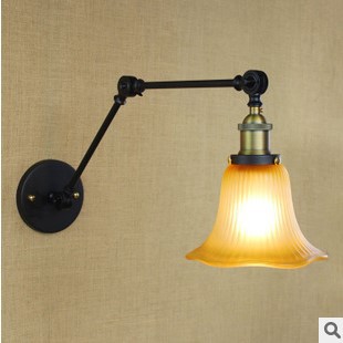 america rh style loft vintage industrial lamp wall lights with glass lampshade edison wall sconce lamparas de pared
