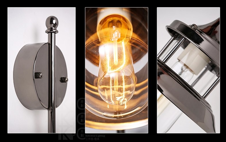american retro loft style vintage industrial lighting wall lamp for home edison wall sconce ,led stair light