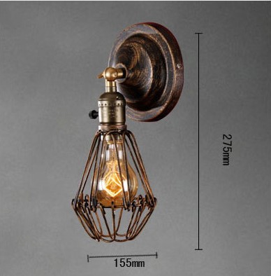 american retro loft style vintage industrial wall lamp vintage ,edison wall sconce lampara pared
