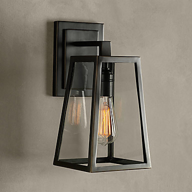 black metal structure loft industrial vintage edison wall light lamp for home wall sconce