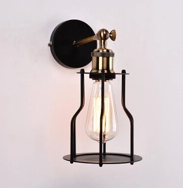 to europe 6pcs wholes price glass shade industrial vintage rh loft led lighting wall sconce lamp