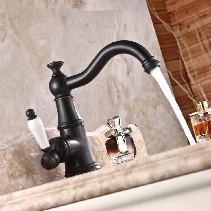 european copper bathroom faucet and cold faucet black double gilded antique faucet basin to basin in stock al-7305k