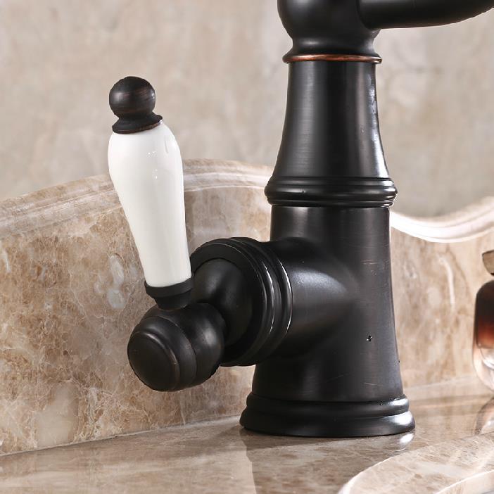 european copper bathroom faucet and cold faucet black double gilded antique faucet basin to basin in stock al-7305k
