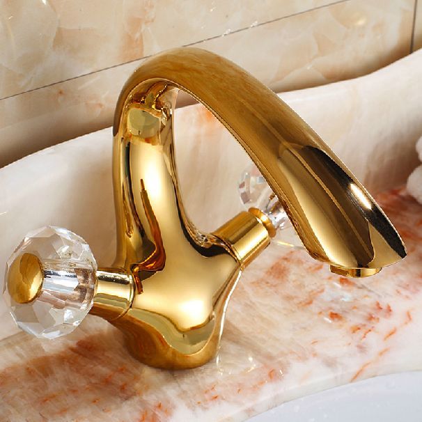 golden brass crystal handle bathroom basin faucet tap toilet water faucet. &cold basin sink mixer tap hj-6651k