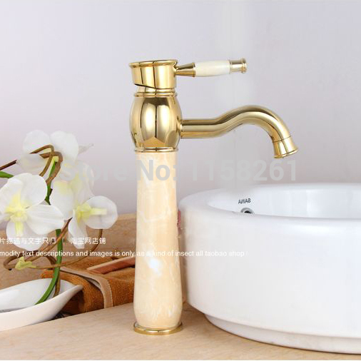 golden deck mounted one hole basin sink mixer faucet bathroom mixer faucet with brass material taps q-21
