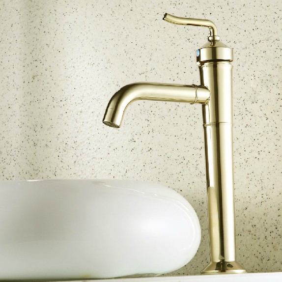 ! luxury brand new polished gold bathroom sink mixer tap bathroom faucet whole apple base se-1303bk