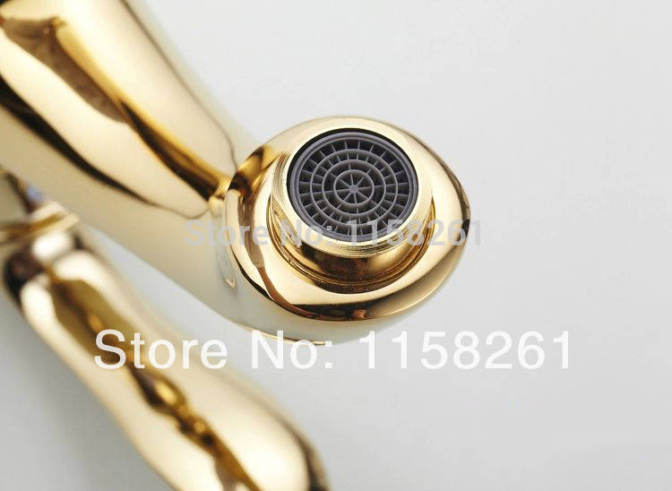 luxury polished golden bathroom basin faucet tall mixer tap bath mixer bathroom faucet water faucet hj-6618k