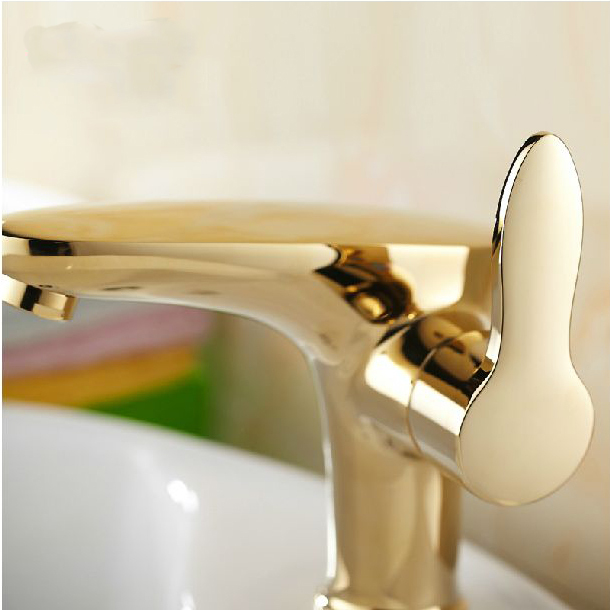 ! new euro classic bathroom vessel sink faucet swivel spout mixer tap( gold finish) tap handles toilet 9245k