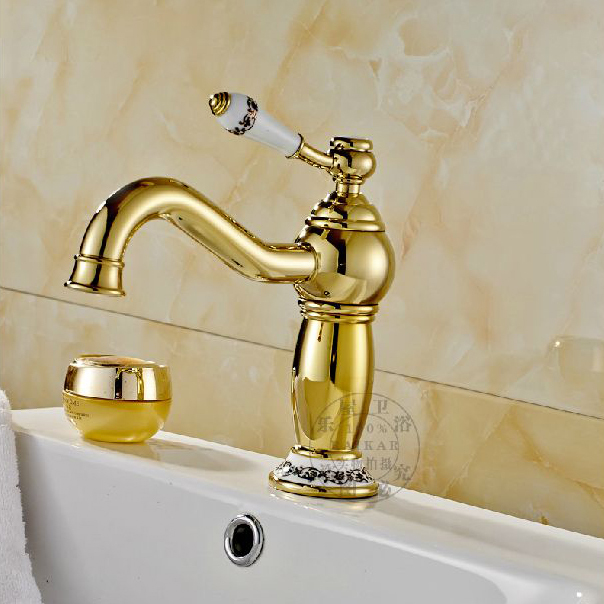 new modern basin faucet solid brass with ceramic handle deck mounted bathroom faucet single hole m-14k