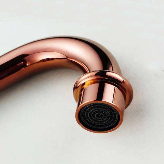 rose gold finish kitchen/bathroom faucets kitchen tap basin faucets single hole and handle cold faucet 2021e