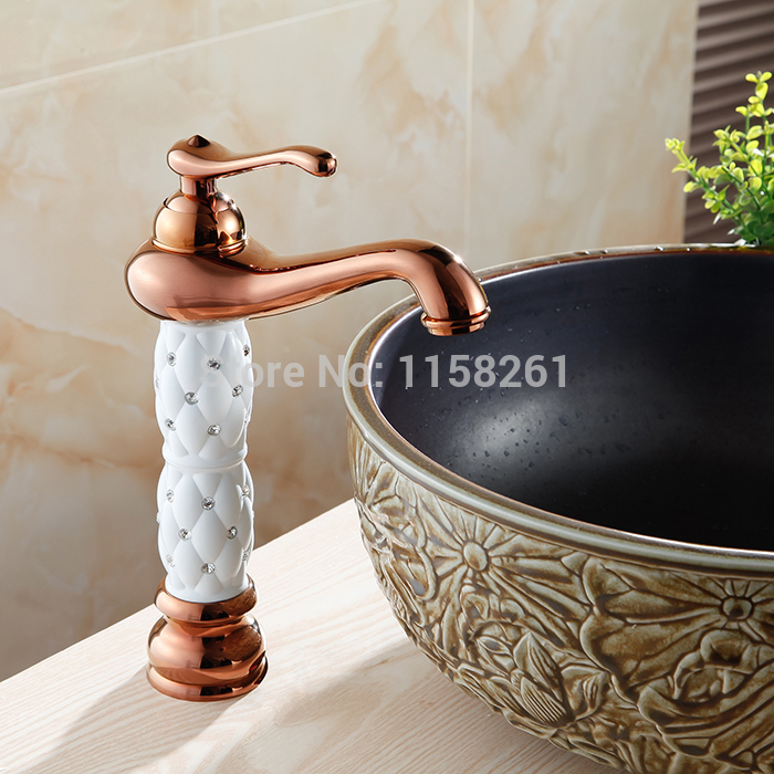rose golden basin faucet diamond basin faucet the basin faucet bathroom washbasin water tap al-7202e