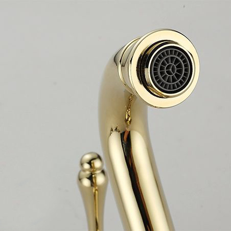 whole promotion golden teapot shape bathroom basin faucet deck munted single handle mixer tap se-1305bk