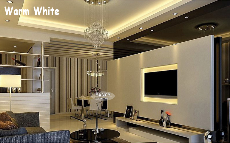 5 m/set high brightness smd2835 12v led strip with 3a power adapter warm white/cold white led strip light for living room