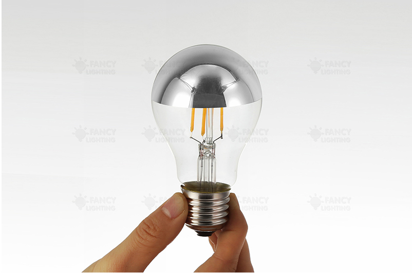 a60 golden silver top dimmable led edison filament light bulb 2300/2700k e27 220v 4w6w astral lamp 360 degree energy saving bulb