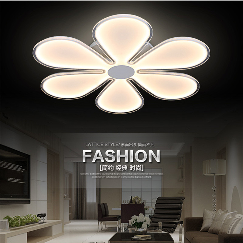 big discount 6 acrylic petal led ceiling light modern simple fashion foyer ceiling light