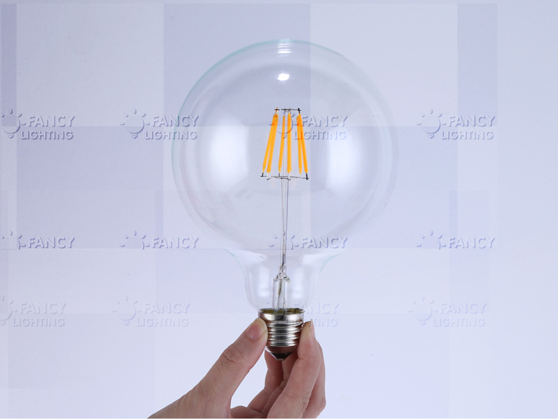 e27 110/220v led edison filament light bulb g125 4w 6w 8w led lamp 360 degree energy saving replace incandescent bulb home decor