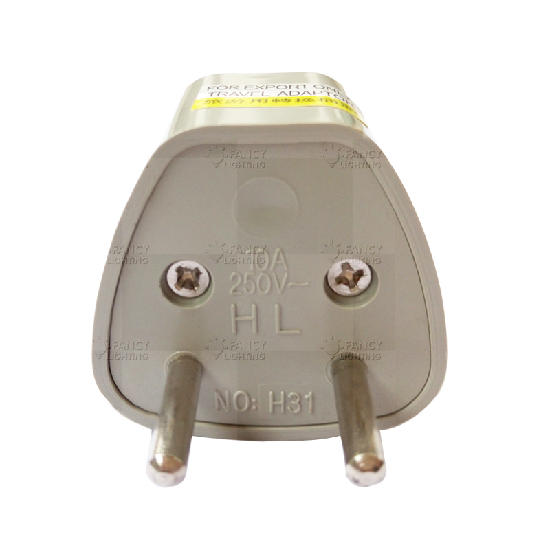 european standard conversion plug adaptor for travel essential change over plug 2 cylinders adapter