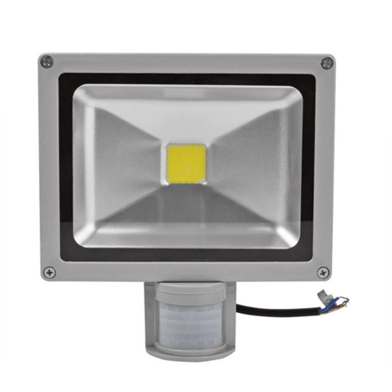 ip65 waterproof 10w 20w 30w 50w led floodlight outdoor lighting project lamp led flood light 85-265v pir motion detective sensor