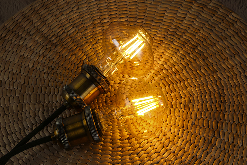 led edison filament light bulb e27 220v 4w transparent&gloden 360 degree energy saving lantern bulb replace incandescent bulb