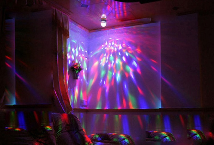 led magic ball light disco dancing party bulb rgb e27 stage light for party and christmas,club,bar dance light luz de la etapa