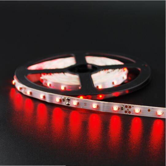 led strip 3528 5m 300led (60leds/m) single color white / red / blue / green / yellow rope light + 12v 2a 24w power adapter 10set