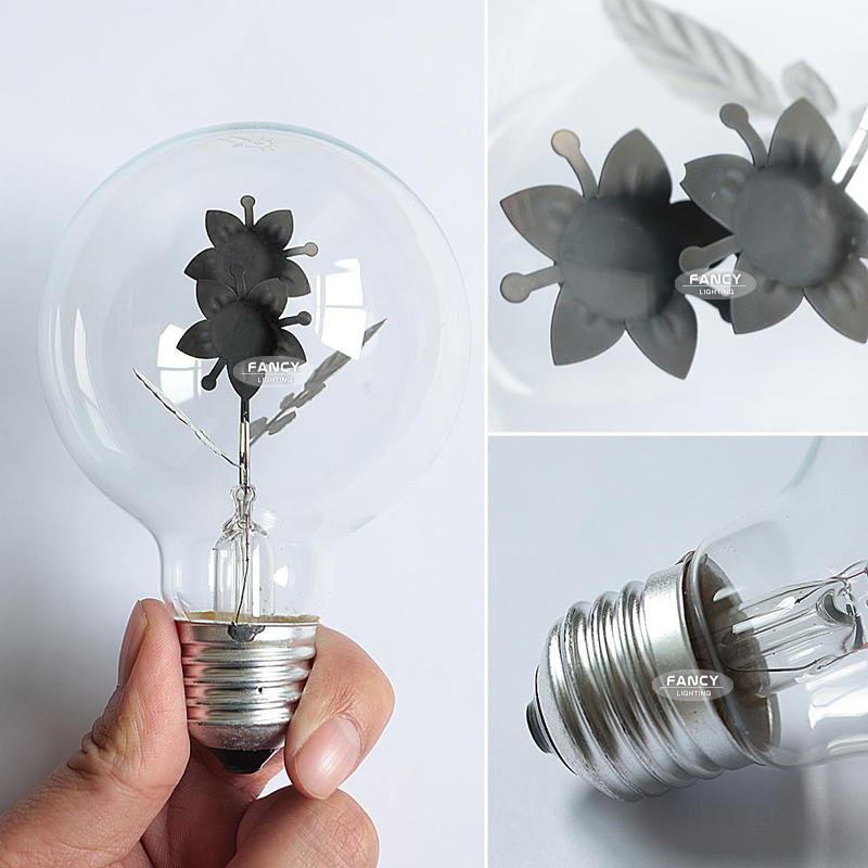 new edison light bulb flower e27 3w 220v retro filament lamp bulb edison bulb decorative incandescent light bulb for holiday