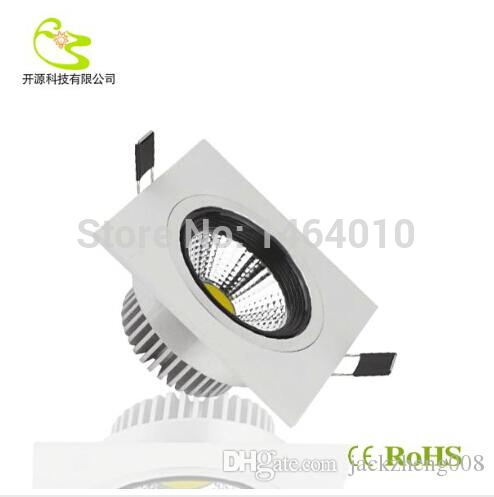 square cob recessed ceiling downlights 10w 15w dimmable warm/cool white cri>85 led downlights 110-240v including power drivers