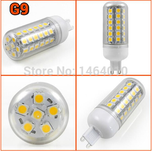 super bright g9 15w led bulbs light 360 angle pure/warm white 69 smd 5050 led corn lamp 220-240v replace 50w halogen lamp