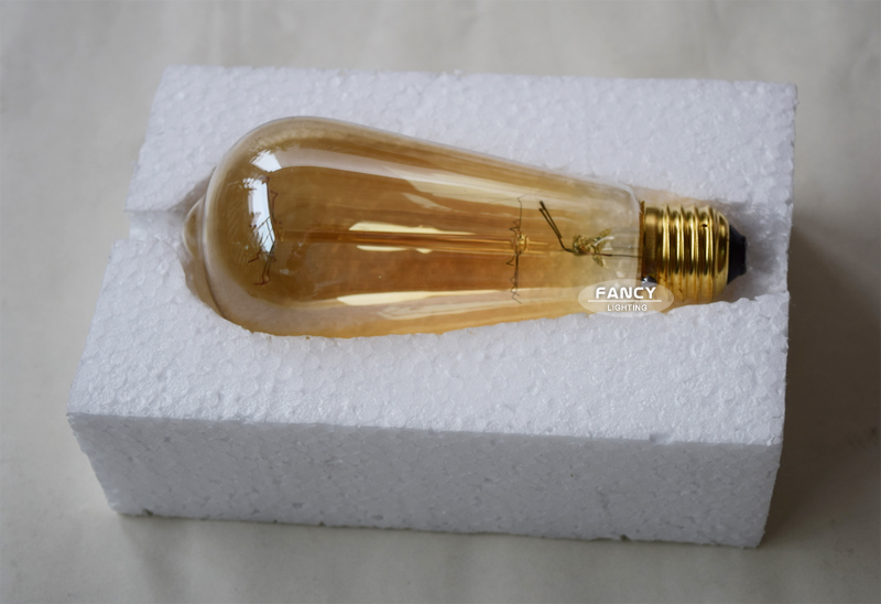 vintage edison bulb st64 incandescent light bulb e27 40w/60w 110/220v decorative light bulb filament bulb lighting tubes edison