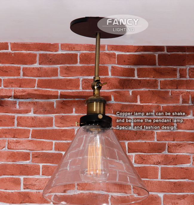 vintage wall light iron glass swing arm wall lamp indoor decor bedroom wall light e27 110/220v for living room lamparas de pared
