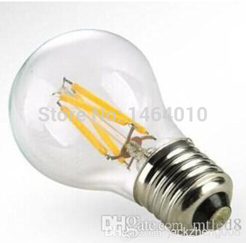 x100pcs energy saving light bulb led lamp e27 220v 6w 9w filament led bulb e27 360 degree 860lm white warm white lighting