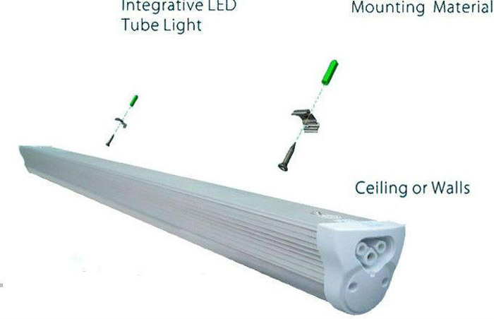 x50 v-shaped 4ft 5ft 6ft 8ft cooler door led tube t8 integrated led tubes double sides smd2835 led fluorescent lights ac 85-265v