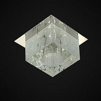 1 light square modern led k9 crystal ceiling light for living room lights lighting fixtures,bulb included,ac 90v~260v