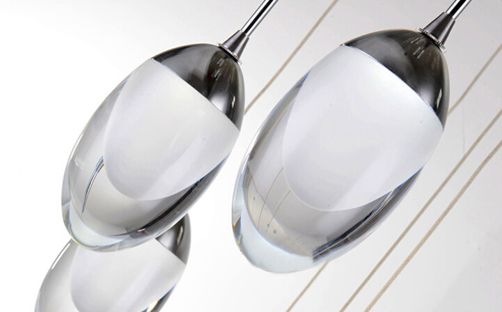 3 lights,luminaire handing modern led pendant lights lamp in mini egg-shaped for living dinning room,ac,bulb included
