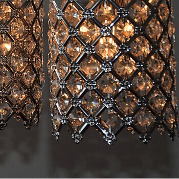 3 lights modern led k9 crystal pendant lamp in crown shape,e14 bulb included,ac 90v~260v,lustres e pendentes ,lustre de cristal
