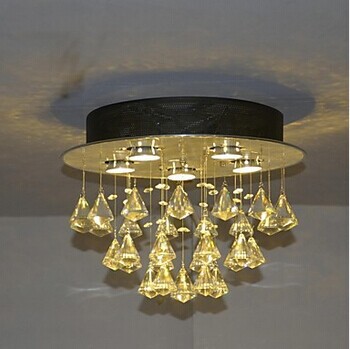 5 lights led modern k9 crystal ceiling light for living room lamp fixtures,bulb included,luminaira lustres de sala teto,gu10
