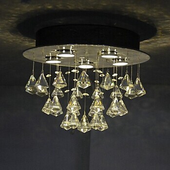 5 lights led modern k9 crystal ceiling light for living room lamp fixtures,bulb included,luminaira lustres de sala teto,gu10